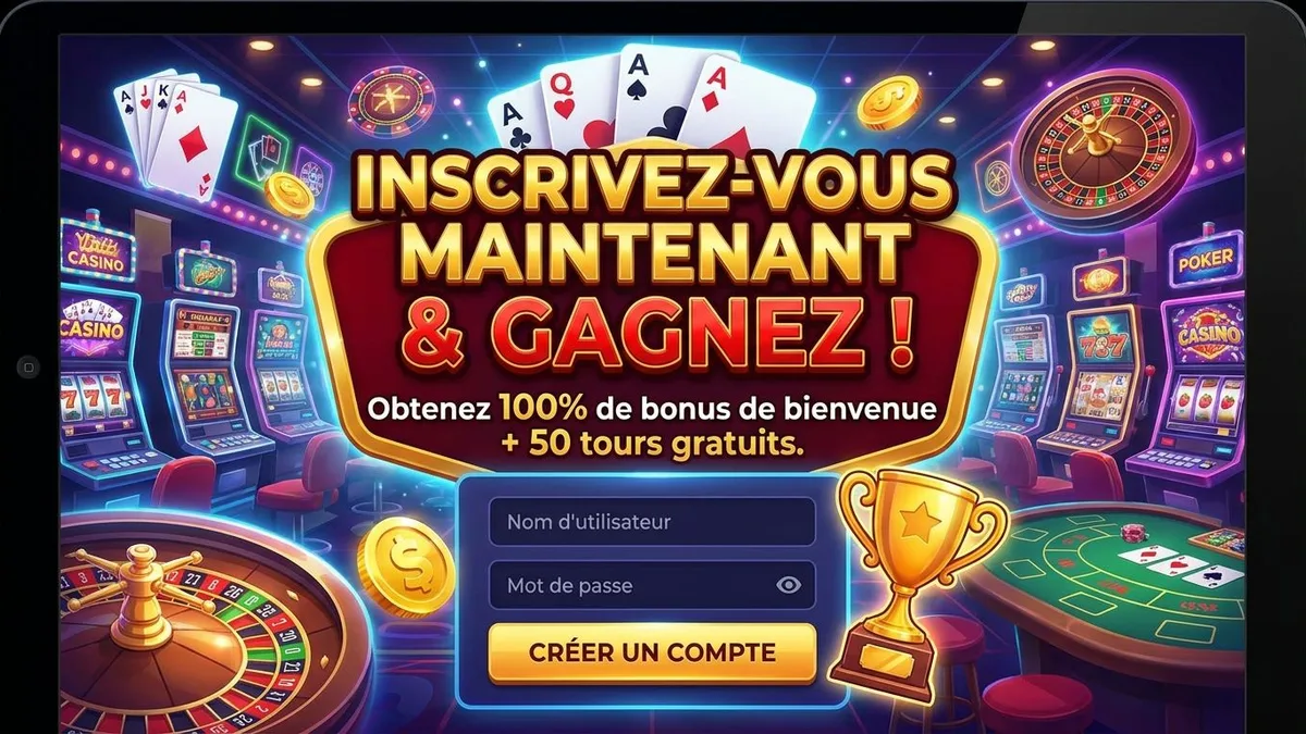 Inscription avec bonus